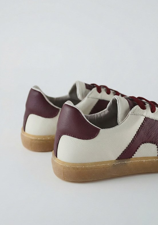 FLOOR - 26Y-192-5120 Kadın Crema Bordo Babet