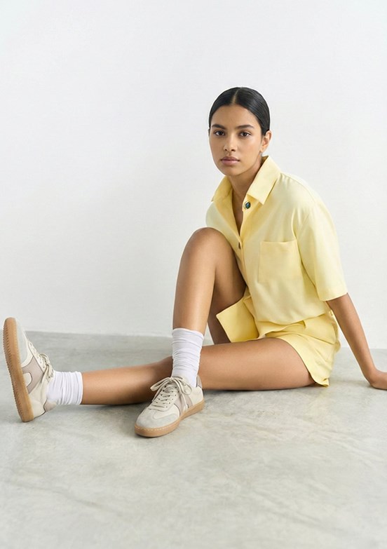 FLOOR Crema-Silver Kadın Casual Ayakkabı