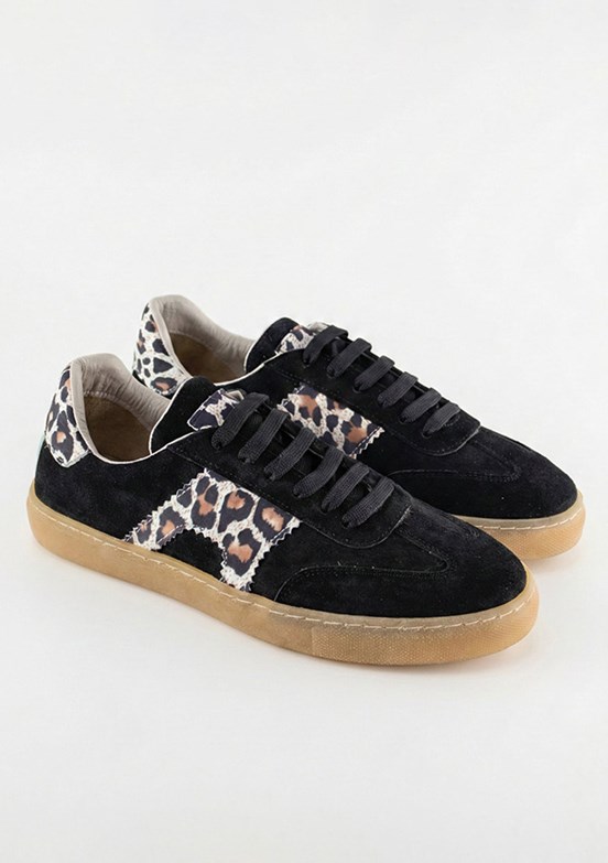 FLOOR Siyah-Leopar Kadın Casual Ayakkabı