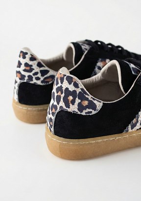 FLOOR Siyah-Leopar Kadın Casual Ayakkabı