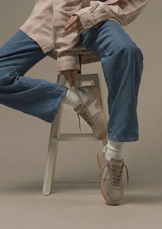 FLOOR Vizon-Silver Kadın Süet Casual Ayakkabı