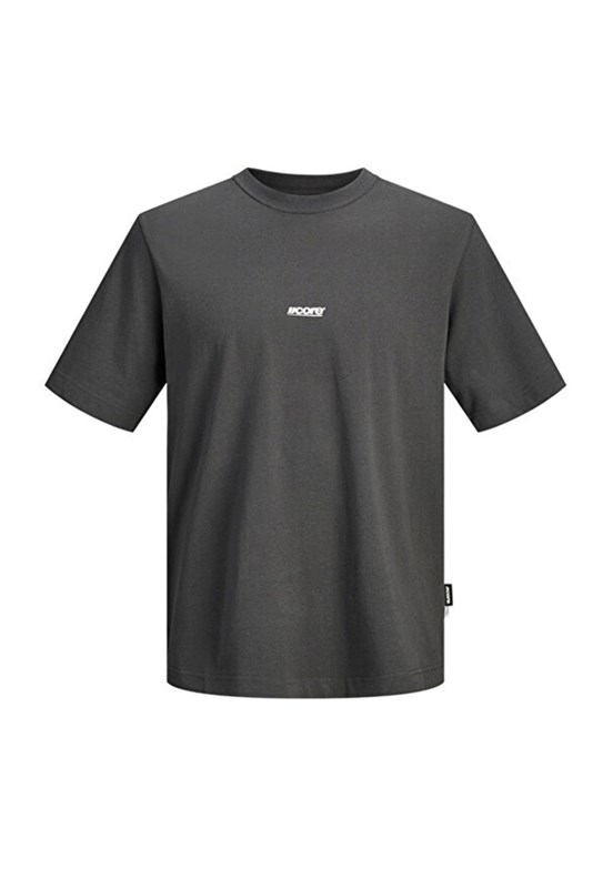 JACK JONES Jcoclub - 12298984 Erkek Siyah Baskılı T-Shirt