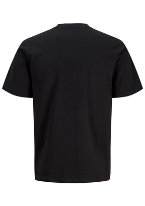 JACK JONES Jcodust - 12297849 Erkek Siyah Baskılı T-Shirt