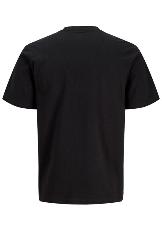 JACK JONES Jcodust - 12297849 Erkek Siyah Baskılı T-Shirt