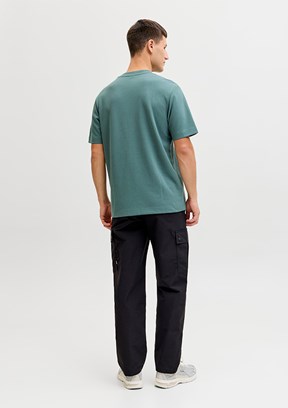 JACK JONES Mavi Erkek Baskılı T-Shirt
