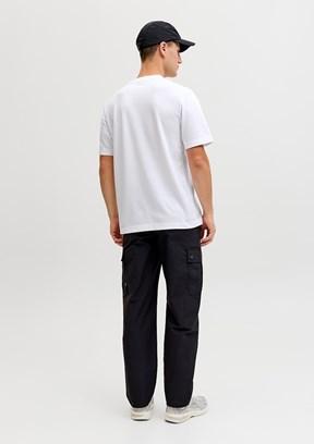 JACK JONES Beyaz Erkek Baskılı T-Shirt