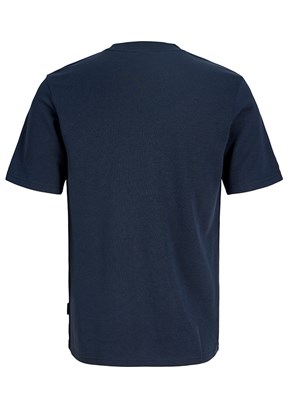 JACK JONES Mavi Erkek Bisiklet Yaka T-Shirt