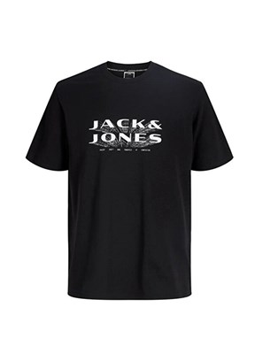 JACK JONES Jcofusion - 12289880 Erkek Siyah Bisiklet Yaka T-Shirt