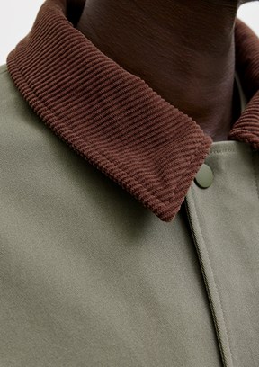 JACK JONES Haki Erkek Kapüşonsuz Ceket