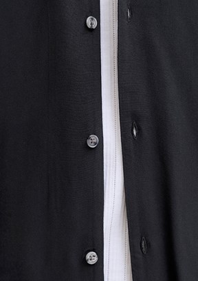 JACK JONES Jjejeff Resort - 12288852 Erkek Siyah  Kısa Kol Gömlek
