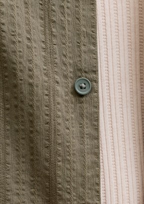 JACK JONES Jjetyson Resort - 12289457 Erkek Yeşil Keten Gömlek