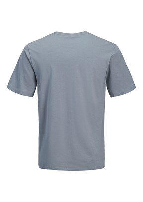JACK JONES Jorcatskılls - 12297891 Erkek Gri  Bisiklet Yaka T-Shirt