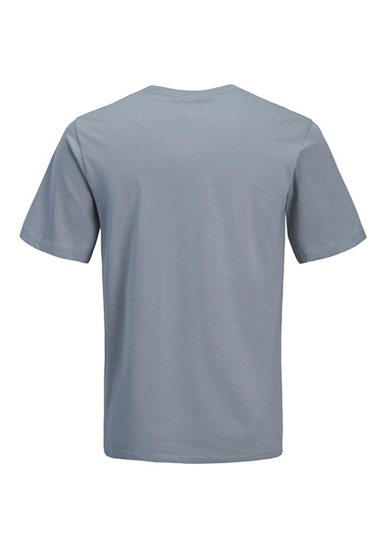 JACK JONES Jorcatskılls - 12297891 Erkek Gri  Bisiklet Yaka T-Shirt