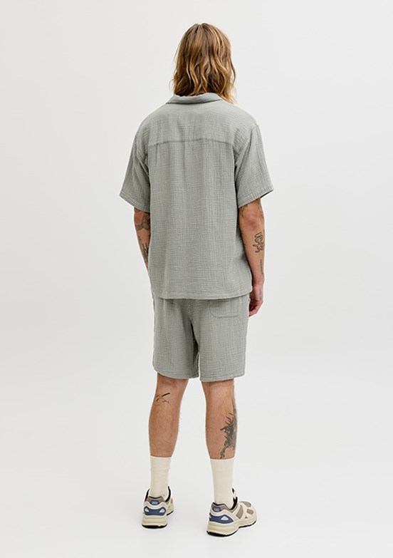 JACK JONES Jornantucket Double Cloth - 12291812 Erkek Yeşil Baskılı Ceket