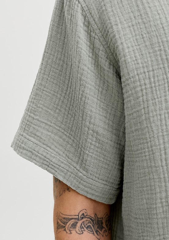 JACK JONES Jornantucket Double Cloth - 12291812 Erkek Yeşil Baskılı Ceket