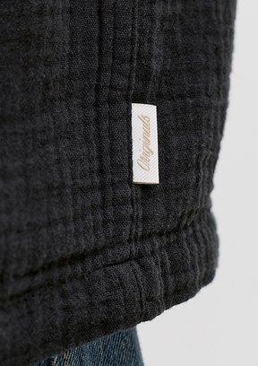 JACK JONES Jornantucket Double Cloth - 12291812 Erkek Siyah Baskılı Ceket