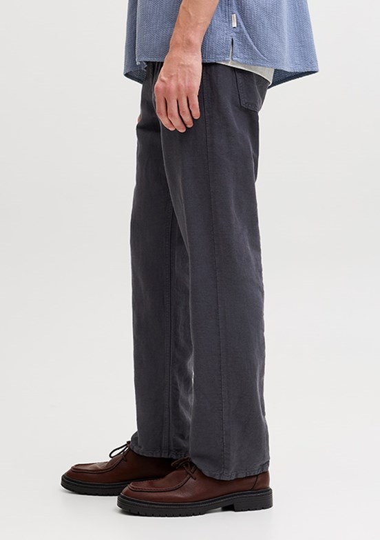JACK JONES Jpstchrıs Orıgınal - 12293296 Erkek Lacivert Keten Pantolon