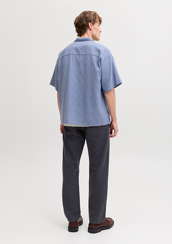 JACK JONES Jpstchrıs Orıgınal - 12293296 Erkek Lacivert Keten Pantolon