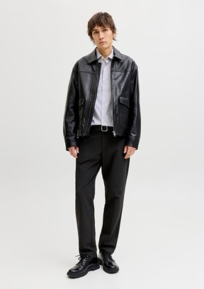 JACK JONES Jpstollıe Connor - 12292100 Erkek Siyah Chino Pantolon