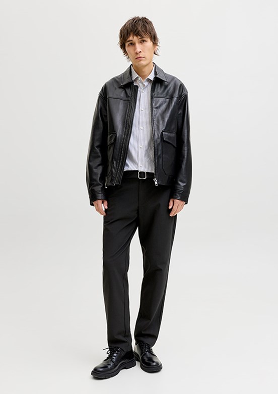 JACK JONES Jpstollıe Connor - 12292100 Erkek Siyah Chino Pantolon