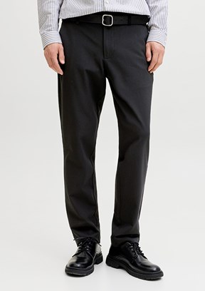 JACK JONES Jpstollıe Connor - 12292100 Erkek Siyah Chino Pantolon