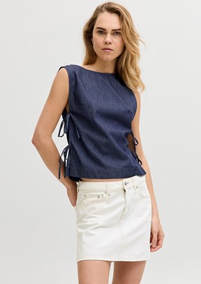 JJXX Mavi Kadın Basic T-Shirt