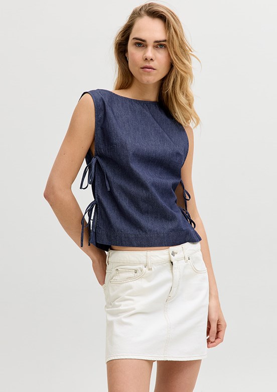JJXX Mavi Kadın Basic T-Shirt
