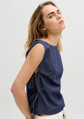 JJXX Mavi Kadın Basic T-Shirt