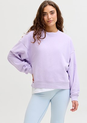 JJXX Mor Kadın Bisiklet Yaka Sweatshirt