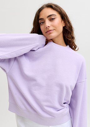 JJXX Mor Kadın Bisiklet Yaka Sweatshirt