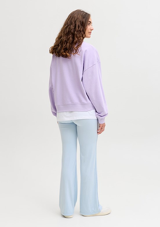 JJXX Mor Kadın Bisiklet Yaka Sweatshirt