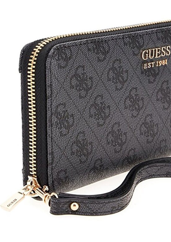 GUESS Branton Antrasit Kadın Suni Deri Cüzdan