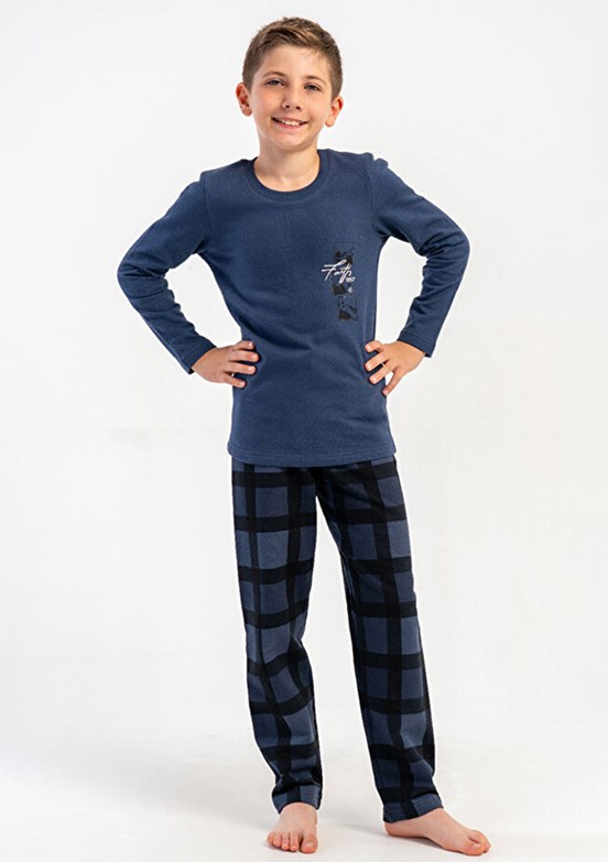 VİENETTA - 5031820826 Kadın Açık Mavi Pijama Takımı