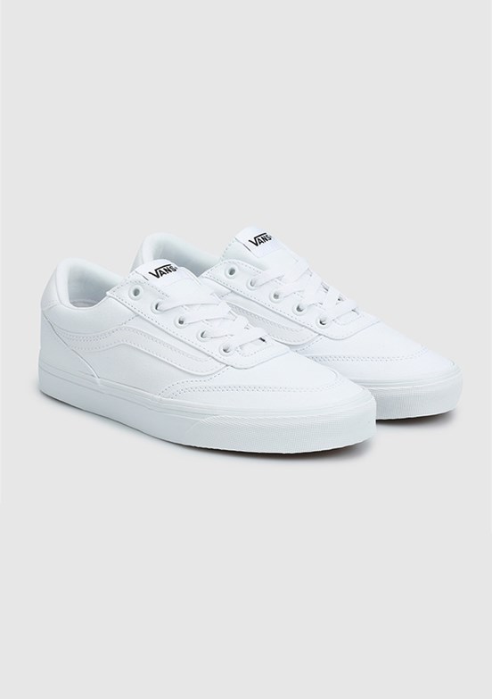 VANS Brooklyn LS - VN000D7UWWW1 Kadın Beyaz Sneaker Ayakkabı