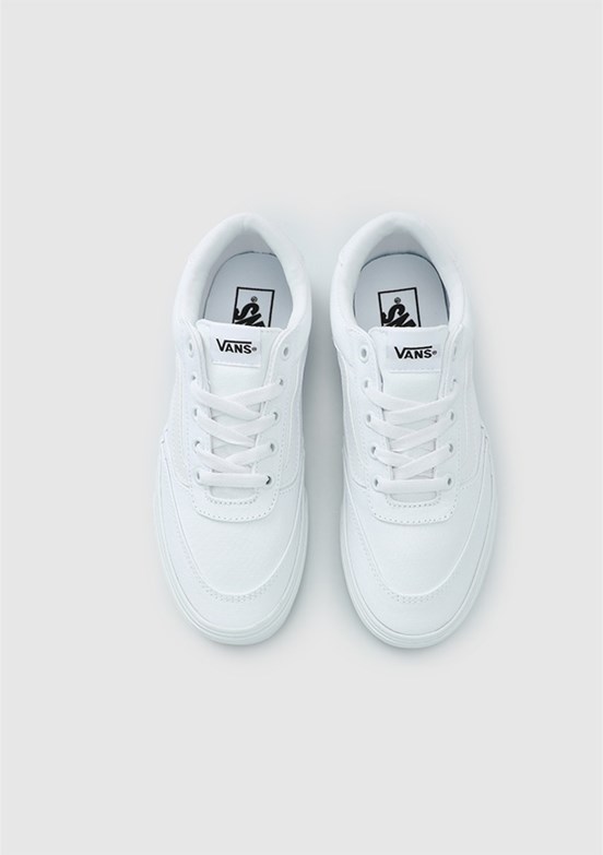 VANS Brooklyn LS - VN000D7UWWW1 Kadın Beyaz Sneaker Ayakkabı