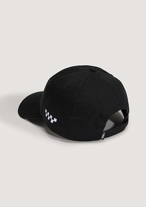 VANS Check Side Curved Bill - VN000QA6BLK1 Unisex Siyah Baskılı Şapka