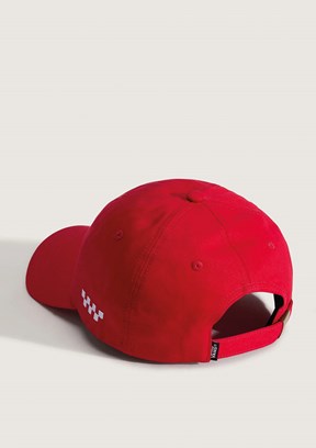 VANS Check Side Curved Bil - VN000QA6IZQ1 Unisex Kırmızı Baskılı Şapka