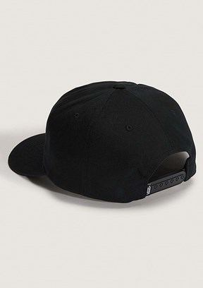 VANS Drop V Logo Snapback - VN000QAHBLK1 Unisex Siyah Baskılı Şapka