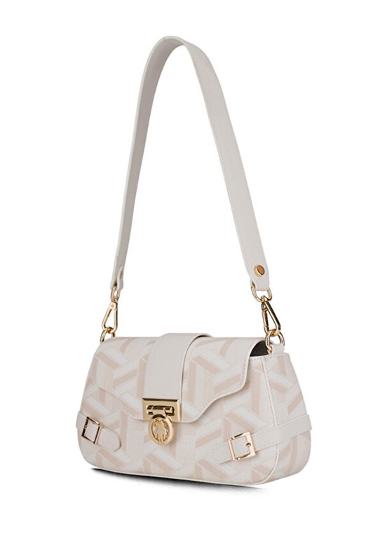 US POLO ASSN - US26118 Kadın Beyaz Omuz Çantası