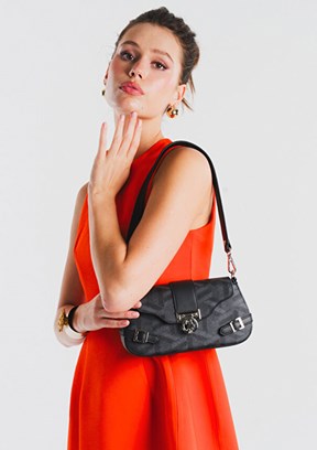 US POLO ASSN - US26118 Kadın Siyah Omuz Çantası