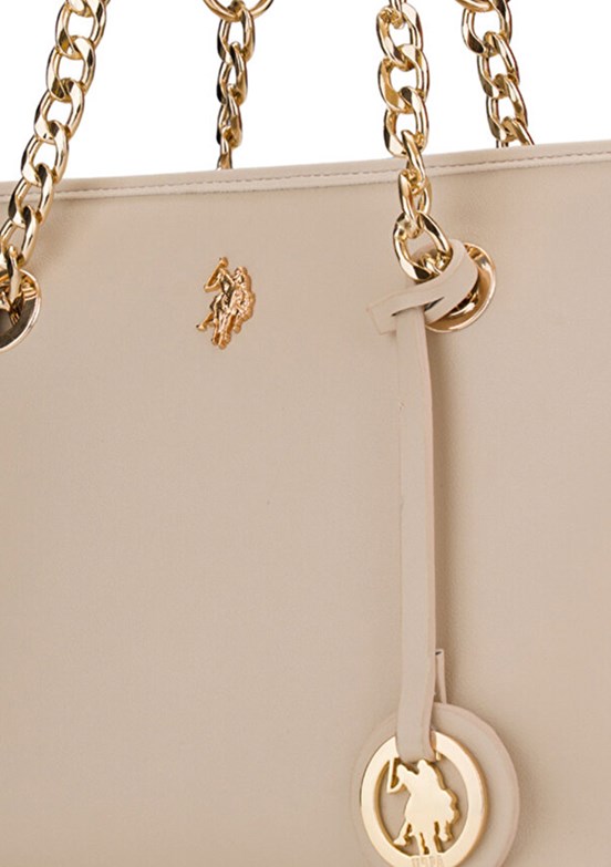 US POLO ASSN Bej Kadın Omuz Çantası