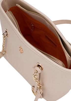 US POLO ASSN Bej Kadın Omuz Çantası