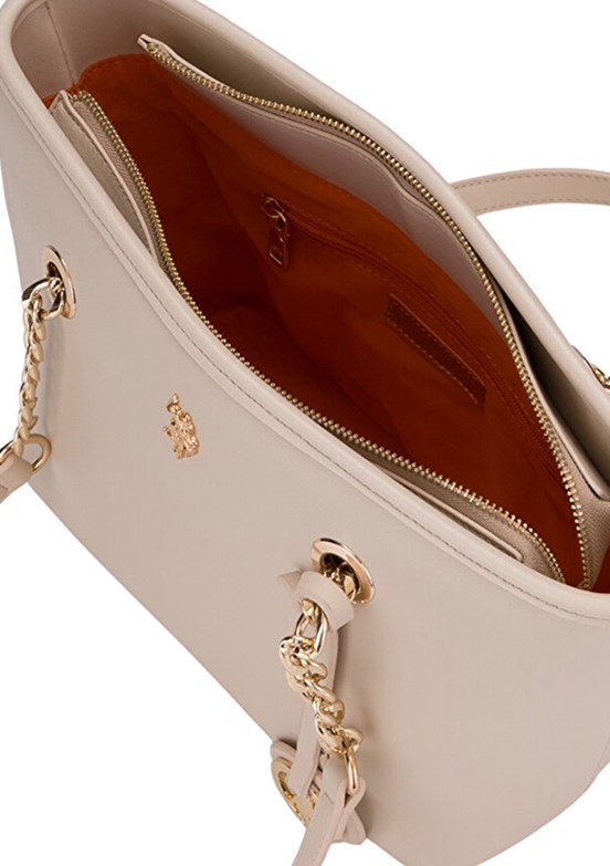 US POLO ASSN Bej Kadın Omuz Çantası