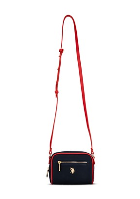 US POLO ASSN - US26284 Kadın Lacivert-A.Kırmızı Çapraz Çanta