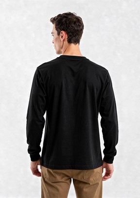 THE CROW Father - TC4045 Erkek Siyah Sweatshirt
