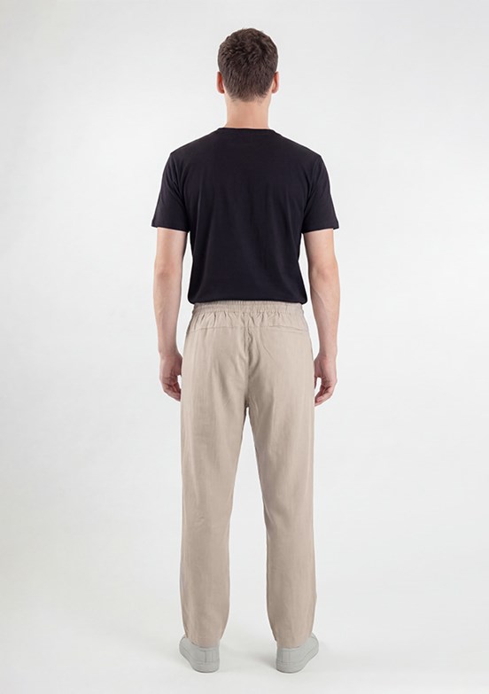 THE CROW - TC8036 Erkek Gri Gabardin Pantolon