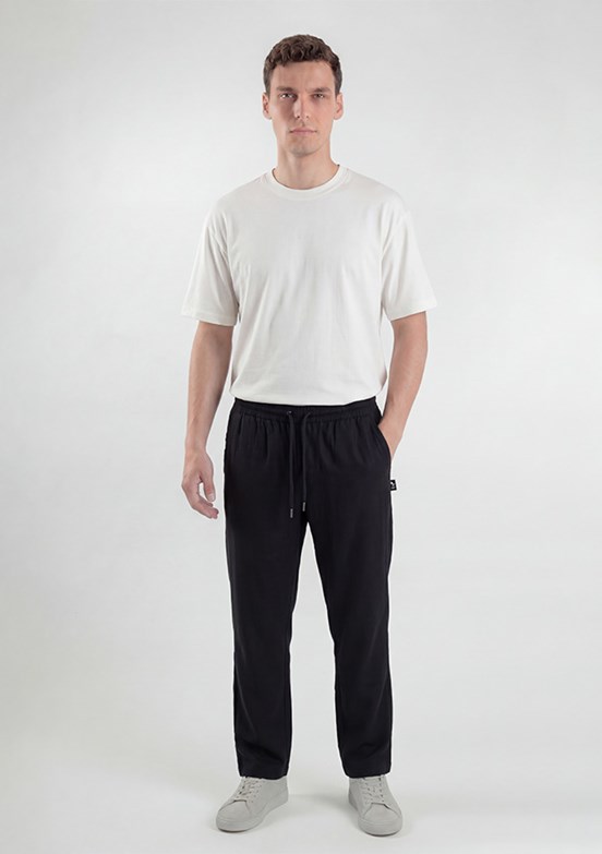 THE CROW - TC8036 Erkek Siyah Gabardin Pantolon