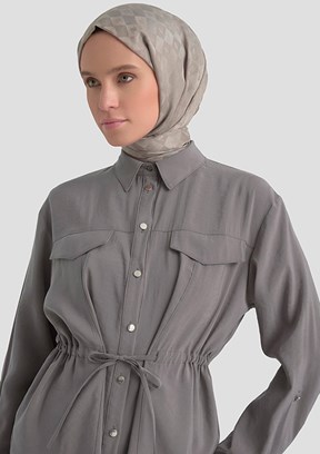 ARMİNE Gri Kadın Pantolonlu Takım