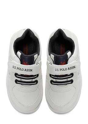 US POLO ASSN Beyaz Erkek Çocuk Casual Ayakkabı