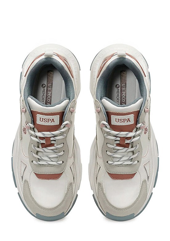 US POLO ASSN Beyaz Kadın Sneaker Ayakkabı